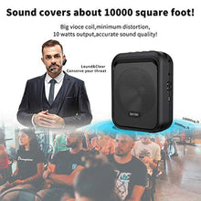 Load image into Gallery viewer, SHIDU Mini Voice Amplifier Portable Bluetooth Speaker with UHF Wireless Microphone Headset 10W 1800mAh PA system Supports MP3 Format Audio for Teachers, Coaches, Training, Tour Guide._492
