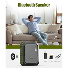 Load image into Gallery viewer, SHIDU Voice Amplifier for Teacher with Portable Microphone and Speaker, 18W Megaphone with Wired Mic Headset, IPX5 Waterproof &amp; Rechargeable Bluetooth Speaker Systems for Tour Guide (NOT Wireless), Green_2209
