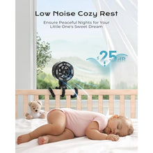 Load image into Gallery viewer, Shirble Baby Stroller Misting Fan, 6000mAh Rechargeable Clip-On Fan, 3 Speeds &amp; 2 Spray Modes, 14H Cooling, Leak-Proof 100ML Tank, Night Light &amp; Timer, BPA-Free for Strollers, Cribs &amp; Travel Black_933
