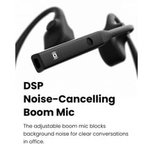 Load image into Gallery viewer, Shokz (AfterShokz)OpenComm UC Bone Conduction Bluetooth Stereo Computer Headset with Loop100 USB-A Adapter-Wireless PC Headphones Noise-Canceling Boom Microphone for Home Office Use,with Bookmark, Black_2294
