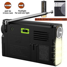 Load image into Gallery viewer, Shortwave Radio AIR/VHF/AM/FM/Weather 6-Bands, black_253
