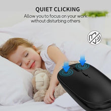 Load image into Gallery viewer, SHUNJINRUN 2.4G Slim Silent Mini Wireless Travel Mouse Black, MBlack_6170
