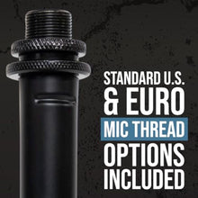 Load image into Gallery viewer, Shure by Gator Round Base Desktop Mic Stand with Standard Height-Adjustable Twist Clutch and 6" Base; (SH-DESKTOP1), Black_107
