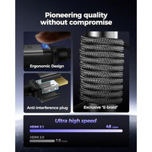 Load image into Gallery viewer, Silkland 10K 8K HDMI 2.1 Cable 16.5ft, (Upgrade Braided) Ultra High Speed HDMI Cable [8K@60Hz, 4K@120Hz 144Hz] 48Gbps, HDR10, eARC, ARC, HDCP, Compatible for PS5/Xbox/Soundbar/Roku TV, Grey_7628

