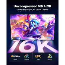 Load image into Gallery viewer, Silkland 16K Mini DisplayPort to DisplayPort 2.1 Cable, [16K@60Hz, 8K@120Hz, 4K@240Hz] 80Gbps Bi-Directional, HDR, G-Sync, Mini DP [Thunderbolt 2] for Gaming Laptop, MacBook, Monitor,6.6FT, DarkGrey_7489
