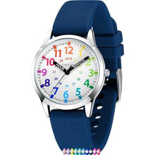 Load image into Gallery viewer, SIMSAM Kids Analog Watch, Unisex, Ages 4-12, Water Resistant, Easy Time Learning, Comfortable Fit, Great Gift, NavyBlue_1
