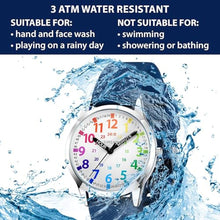 Load image into Gallery viewer, SIMSAM Kids Analog Watch, Unisex, Ages 4-12, Water Resistant, Easy Time Learning, Comfortable Fit, Great Gift, NavyBlue_539
