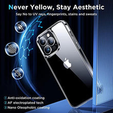 Load image into Gallery viewer, Simtect Ultra Clear Designed for iPhone 14 Pro Max Phone Case, [Non-Yellowing][10 FT Military Drop Protection] Slim Fit Yet Protective Shockproof Bumper with Airbag Case Cover 6.7 Inch- Crystal Clear, AClear_1542
