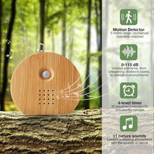 Load image into Gallery viewer, Singing Bird Box,White Noise Nature Sound Box with Motion Sensor Portable Birds Chirping with Timer,11 Soothing Songs,2 Playback Modes,Sound Box Containing Birdsong,Brook Whispering, Brown_500
