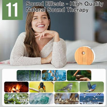 Load image into Gallery viewer, Singing Bird Box,White Noise Nature Sound Box with Motion Sensor Portable Birds Chirping with Timer,11 Soothing Songs,2 Playback Modes,Sound Box Containing Birdsong,Brook Whispering, Brown_501
