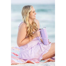 Load image into Gallery viewer, Sip+Sea Grenada 40oz Rhinestone-Encrusted Insulated Tumbler - Premium Bling Stainless Steel Water Bottle with Handle, Double Wall Vacuum Technology, Includes Leakproof Lid and Straw, Lavender_4004
