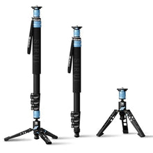 Load image into Gallery viewer, SIRUI AM-404FL Camera Monopod with Feet, 74.8 Inch Aluminum Video Monopod with Removable Base, Slim and Lightweight, Max Load 26.4lbs, 360Panorama Panning, 4-Section for Canon Nikon Sony_1
