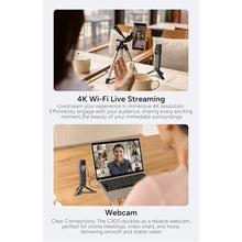 Load image into Gallery viewer, SJCAM C300 4K Travel Body Camera,64GB POV Camera &amp; Handheld Detachable Design, Vlogs for Content Creators YouTube Streaming,7Hour Power,Stabilization,Waterproof,Black_2466
