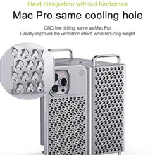 Load image into Gallery viewer, SLAKOP Compatible with iPhone 15 Pro/Pro Max Metal Case [Aviation Aluminum Alloy] Ultra-Thin Frameless Slim Lightweight Heat Dissipation Cooling Camera Cover Protective Cases (Dark Gray,Pro Max), DarkGray_7422
