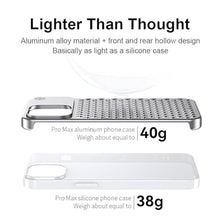 Load image into Gallery viewer, SLAKOP Compatible with iPhone 15 Pro/Pro Max Metal Case [Aviation Aluminum Alloy] Ultra-Thin Frameless Slim Lightweight Heat Dissipation Cooling Camera Cover Protective Cases (Dark Gray,Pro Max), DarkGray_7423
