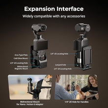 Load image into Gallery viewer, SmallRig Aluminum Magnetic Mount Desktop Stand for DJI Osmo Pocket 4P/4/3, Black_927
