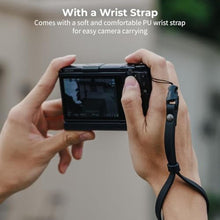 Load image into Gallery viewer, SMALLRIG GR IV/GR III Series Genuine Leather Case Kit, Camera Case for RICOH GR IV/GR IV HDF/GR IV Monochrome/GR III/GR IIIx, Vintage Half-Body Shell, Wrist Strap, Black_765
