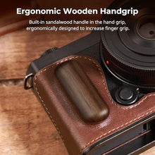 Load image into Gallery viewer, SMALLRIG Half Leather Case for Panasonic LUMIX S9 - Vintage Style Camera Case with Aluminum Frame and Wooden Grip - 1/4"-20 Threaded Hole, Black_63

