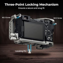 Load image into Gallery viewer, SmallRig Hawklock Quick Release Cage Kit for Sony Alpha 6700, with Multiple Mounting Interfaces and Built-in Quick Release Plate for Arca-Swiss Plate and NATO Rail, with Cable Clamp for HDMI - 5060, Black_1610

