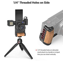 Load image into Gallery viewer, SMALLRIG L-Shape Bracket Wooden Grip with Cold Shoe for Sony ZV1 Digital Camera - 2936, Black_8481
