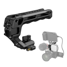 Load image into Gallery viewer, SmallRig Lightweight NATO Top Handle, Quick Release NATO Grip w/NATO Rail for DSLR Camera Cage, Universal Top Handle with 5 Cold Shoe Adapters - 4345, Black_1

