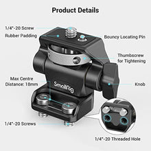 Load image into Gallery viewer, SmallRig Monitor Mount Swivel 360 and Tilt 180 Adjustable Bracket with 1/4"- 20 Screws for 5" and 7" Monitor, Black_6100
