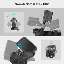 Load image into Gallery viewer, SmallRig Monitor Mount Swivel 360 and Tilt 180 Adjustable Bracket with 1/4"- 20 Screws for 5" and 7" Monitor, Black_6101
