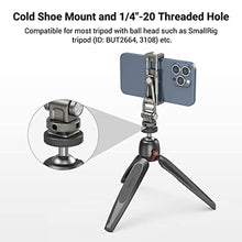 Load image into Gallery viewer, SmallRig Multifunctional Universal Cell Phone Mount Adapter, Phone Tripod Mount with Cold Shoe, Phone Holder for iPhone 16 15 14 13 12 11, Fits for Tripod Monopod Phone Cage Camera cage-3559, Grey_58
