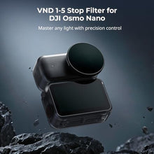 Load image into Gallery viewer, SmallRig Nano VND 1-5 Stop Filter for DJI Osmo Nano, Variable ND2-ND32 Filter, Adjustable ND Filters, Made of Multicoated HD Optical Glass, Includes Storage Case_17
