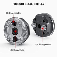 Load image into Gallery viewer, SMALLRIG Standard Rosette Bolt-On Mount (M6 Thread, 31.8 Diameter) for Camera Cage and Accessories - 1939, Black_8699
