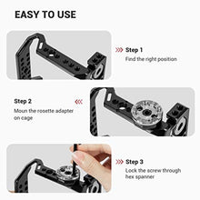 Load image into Gallery viewer, SMALLRIG Standard Rosette Bolt-On Mount (M6 Thread, 31.8 Diameter) for Camera Cage and Accessories - 1939, Black_8701
