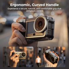 Load image into Gallery viewer, SMALLRIG Street Grip Kit for DJI Osmo Action 6, Aluminum Cage with Cold Shoe, Shoulder Strap, Lens Protection Ring, Protective Frame with 1/4"-20 Locating Holes, for Street Photography - 5891, BlackwithSilverAccents_364
