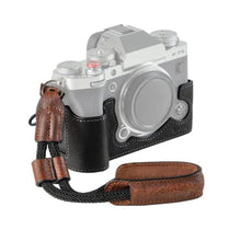 Load image into Gallery viewer, SMALLRIG X-T5 Half Case with Wrist Strap and Shutter Button, Retro Style Leather Camera Case with Aluminum Baseplate, X-T5 Camera Case Cover for FUJIFILM X-T5-3927, Brown_1

