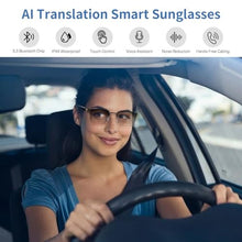 Load image into Gallery viewer, Smart AI Translator Glasses, Clear Blue Light Glasses for Woman Men, Simultaneous Interpretation Eyeglasses for 110+ Languages, Real-Time Translation, Remote Shooting,AI Smart Sunglasses for Travel -S, SilverAI_4365
