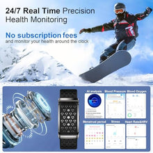 Load image into Gallery viewer, Smart Bracelet for Women and Men, Health Fitness Trackers with Heart Rate, Sleep Monitor, Blood Oxygen/Stress/Calorie/Step Tracker, Bracelet Smart Band, Health Tracker Fitness Bands,170+ Sports Modes, Black_1976
