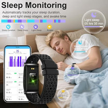 Load image into Gallery viewer, Smart Bracelet for Women and Men, Health Fitness Trackers with Heart Rate, Sleep Monitor, Blood Oxygen/Stress/Calorie/Step Tracker, Bracelet Smart Band, Health Tracker Fitness Bands,170+ Sports Modes, Black_1978
