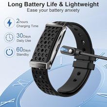 Load image into Gallery viewer, Smart Bracelet for Women and Men, Health Fitness Trackers with Heart Rate, Sleep Monitor, Blood Oxygen/Stress/Calorie/Step Tracker, Bracelet Smart Band, Health Tracker Fitness Bands,170+ Sports Modes, Black_1979
