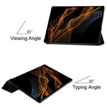 Load image into Gallery viewer, Smart Case for Galaxy Tab S10 Ultra, Ratesell Lightweight Trifold Stand Smart Case Cover with Auto Wake/Sleep for Samsung Galaxy Tab S10 Ultra 2024/ S9 Ultra 2023/ S8 Ultra 2022 14.6 Inch Black_2064
