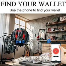 Load image into Gallery viewer, SMART CC Men Wallet with Tracker Work with iOS&amp;Android, Wallet Tracker with large capacity Genuine Leather Wallet, Fathers Day Gift, black_3
