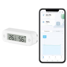 Load image into Gallery viewer, Smart Digital Thermometer Hygrometer, WiFi Indoor Temperature Humidity Sensor with App Alerts, Mini Room Temperature Meter with Data Storage and Export, Compatible with Alexa. 1PCS, white_1
