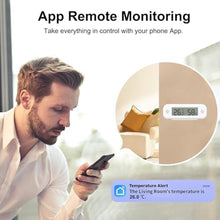 Load image into Gallery viewer, Smart Digital Thermometer Hygrometer, WiFi Indoor Temperature Humidity Sensor with App Alerts, Mini Room Temperature Meter with Data Storage and Export, Compatible with Alexa. 1PCS, white_1620
