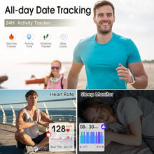 Load image into Gallery viewer, Smart Watch, 1.85"HD Smartwatches for Men (Answer/Make Calls), 100+ Sport Modes with Fitness Tracker Watch, Heart Rate/Sleep Monitor, IP68 Waterproof Activity Tracker, Smartwatch for Android iOS White_2021
