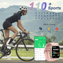 Load image into Gallery viewer, Smart Watch(Answer/Make Call), 1.96" Smartwatch for Men Women, 2025 New Fitness Watch with 110+ Sport Modes, Pedometer, Heart Rate/Sleep Monitor, IP68 Waterproof Activity Tracker for Android iOS, Pink_2569

