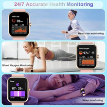 Load image into Gallery viewer, Smart Watch(Answer/Make Call), 1.96" Smartwatch for Men Women, 2025 New Fitness Watch with 110+ Sport Modes, Pedometer, Heart Rate/Sleep Monitor, IP68 Waterproof Activity Tracker for Android iOS_1678
