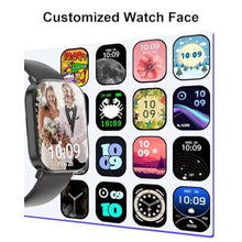 Load image into Gallery viewer, Smart Watch(Answer/Make Calls), 2.01Smart Watches for Women Men 120+ Sports Modes Fitness Tracker with Blood Pressure/Heart Rate/Sleep Monitor, IP68 Waterproof Activity Tracker for Android and iPhone, Black_3918
