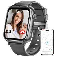 Load image into Gallery viewer, Smart Watch for Kids 6-12 [Kids GPS Tracker/Text/Video Call] Kids Smart Watches Boys Girls, Kids Watch with GPS Tracker, School Mode, Safety Alerts, GPS Tracker for Kids Smart Watch SIM,Jet Black_1
