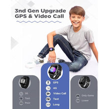 Load image into Gallery viewer, Smart Watch for Kids 6-12 [Kids GPS Tracker/Text/Video Call] Kids Smart Watches Boys Girls, Kids Watch with GPS Tracker, School Mode, Safety Alerts, GPS Tracker for Kids Smart Watch SIM,Jet Black_2821

