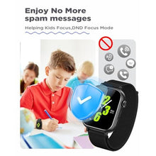 Load image into Gallery viewer, Smart Watch for Kids 6-12 [Kids GPS Tracker/Text/Video Call] Kids Smart Watches Boys Girls, Kids Watch with GPS Tracker, School Mode, Safety Alerts, GPS Tracker for Kids Smart Watch SIM,Jet Black_2824
