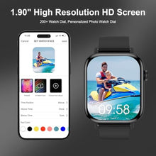 Load image into Gallery viewer, Smart Watch for Men - 1.90" HD Touch Screen Smartwatch, Bluetooth Call, Fitness Tracker with 120+ Sport Modes, Heart Rate &amp; Sleep Monitor, IP68 Waterproof Smart Watches for Android &amp; iPhone, Black_4672
