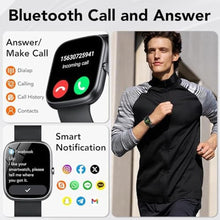Load image into Gallery viewer, Smart Watch for Men Women (Answer/Make Calls), 1.91" HD Smartwatch with Heart Rate Monitor Sleep Monitor, IP68 Waterproof, 115+ Sports Activity Trackers with Pedometer, Fitness Watch, Classic Black_618
